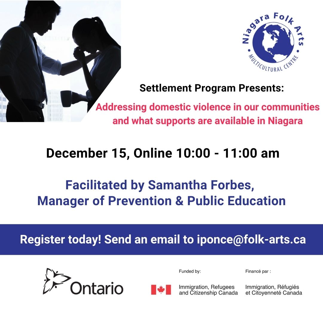 Addressing domestic violence in our communities and what supports are available in Niagara